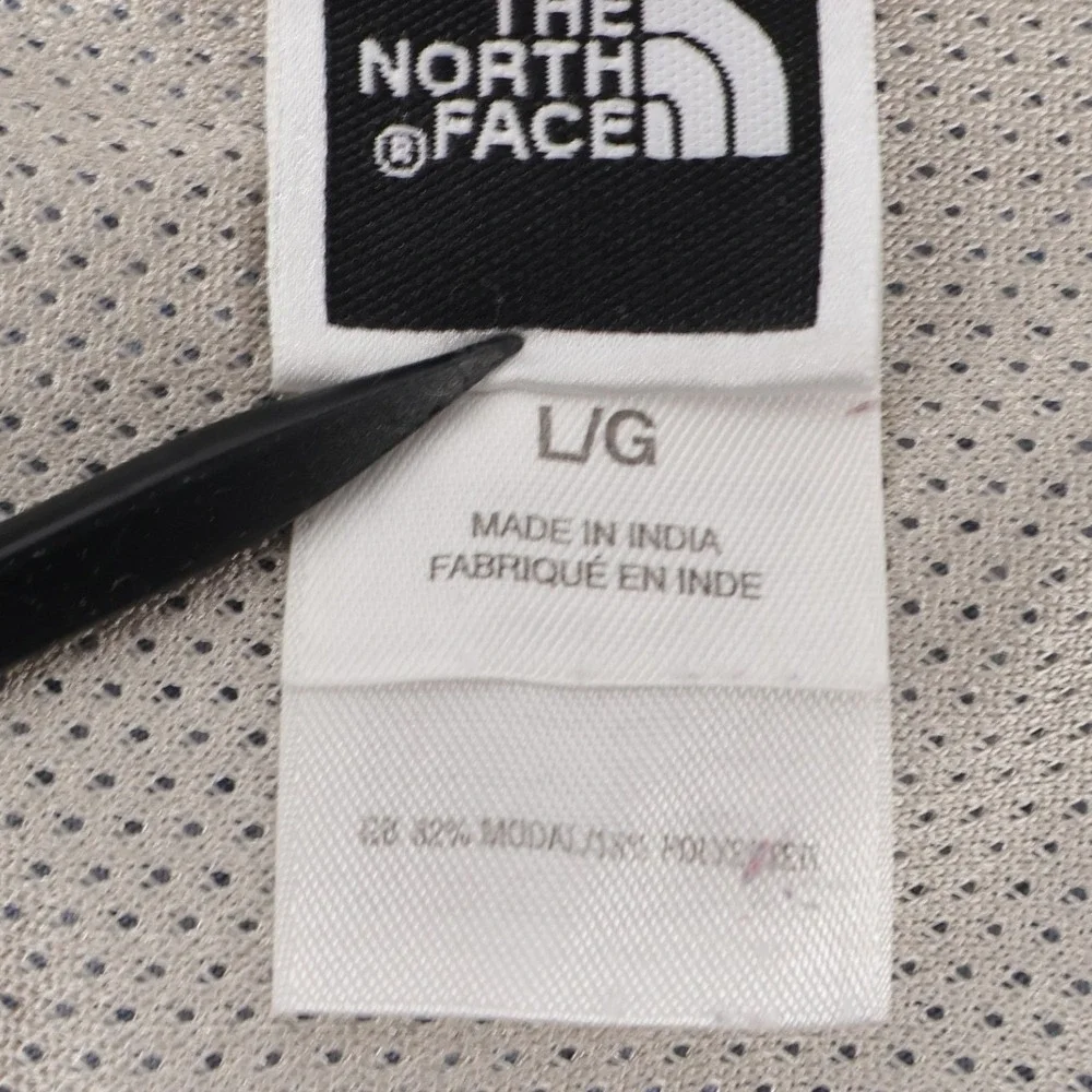 The North Face Check Short Sleeve Button Down Shirt‎ Blue Mens Large Modal Blend